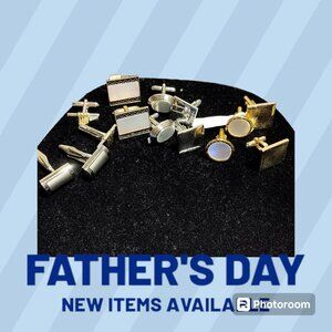 Lot Of 7 Vintage Mens Cufflinks All In Great Condition Pre-Owned